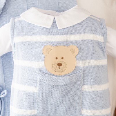  Saída de Maternidade Theodoro - Azul Bebê e Branco